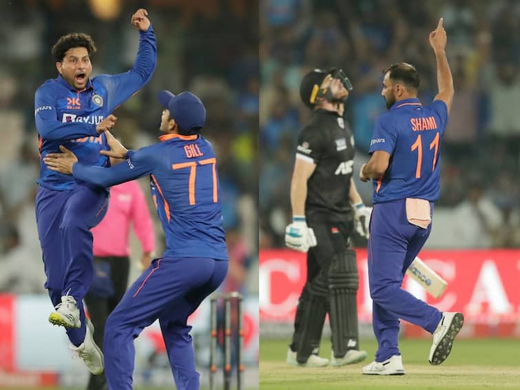 IND vs NZ 1st ODI Match Highlights India Won First ODI By 12 Runs Against New Zealand Rajiv Gandhi International Stadium IND vs NZ, 1st ODI: புயலாக சீறிய நியூசிலாந்து... கதிகலங்கிய ரசிகர்கள்... கடைசி நேரத்தில் இந்திய அணி த்ரில் வெற்றி..!