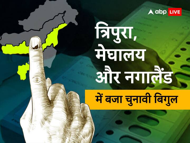 Assembly Election 2023 Dates: त्रिपुरा में 16 फरवरी, मेघालय-नगालैंड में 27 फरवरी को मतदान, वोटों की गिनती 2 मार्च को, EC का एलान Assembly Election 2023 Date announce Tripura Meghalaya Nagaland Polls Full Schedule Voting Counting Result News Assembly Election 2023 Dates: त्रिपुरा में 16 फरवरी, मेघालय-नगालैंड में 27 फरवरी को मतदान, वोटों की गिनती 2 मार्च को, EC का एलान