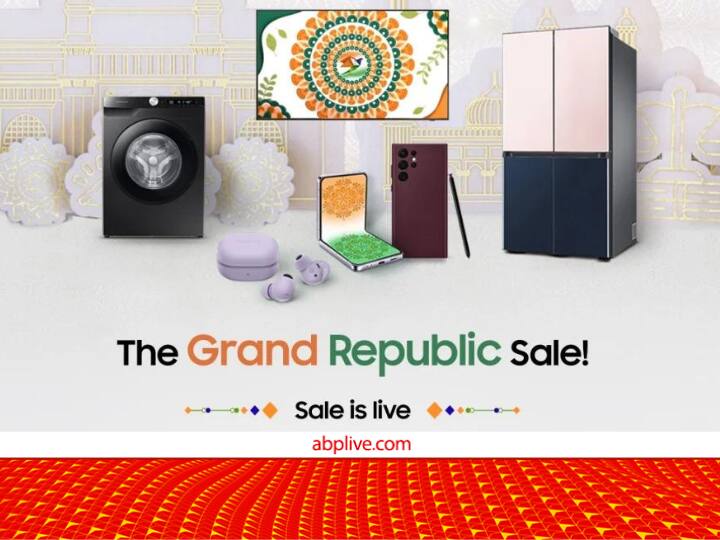 Samsung Grand Republic Sale Best Deals On Galaxy Z Fold 4 Galaxy Watch 4 TV Fridge Washing Machine Samsung के फोल्डेबल फोन, वॉच और कई प्रोडक्ट पर 60% तक की छूट, जल्दी करें सीमित समय के लिए ऑफर