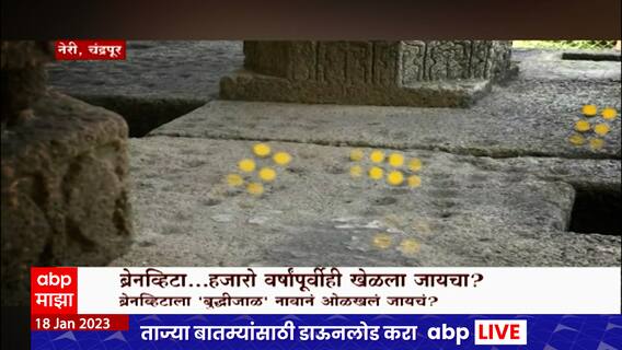 Chandrapur Brainvita Game Special Report : ब्रेनव्हिटा गेम हजारो वर्षांपूर्वी खेळला जायचा? ABP Majha