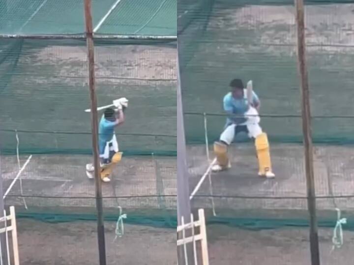 IPL 2023: Former Indian captain MS Dhoni Started Practice before 16th season of IPL see Video IPL 2023: 16वें सीज़न के लिए मैदान पर उतरे एमएस धोनी, दिखा वही पुराना अदाज़, सामने आया वीडियो