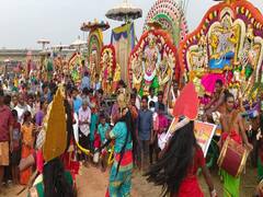 கடலூர் மாவட்டத்தில் கோலாகலமாக நடந்த ஆற்றுத்திருவிழா...குவிந்த மக்கள்..!