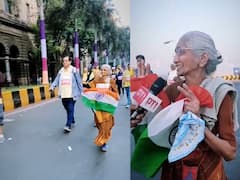 Watch Video: தேசியக்கொடியுடன் மாரத்தானில் ஓடிய 80 வயது மூதாட்டி.. ஹார்ட்டீன்களைப் பறக்கவிடும் நெட்டிசன்கள்