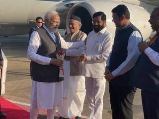 Mumbai: मुंबई मेट्रो की 2 लाइनों का उद्घाटन करने मुंबई पहुंचे पीएम मोदी, एयरपोर्ट पर CM शिंदे ने यूं किया स्वागत