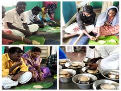 மயிலாடுதுறையில் ஒரே இலையில் சாப்பிடும் தம்பதியினர் - காரணம் இதுதான்