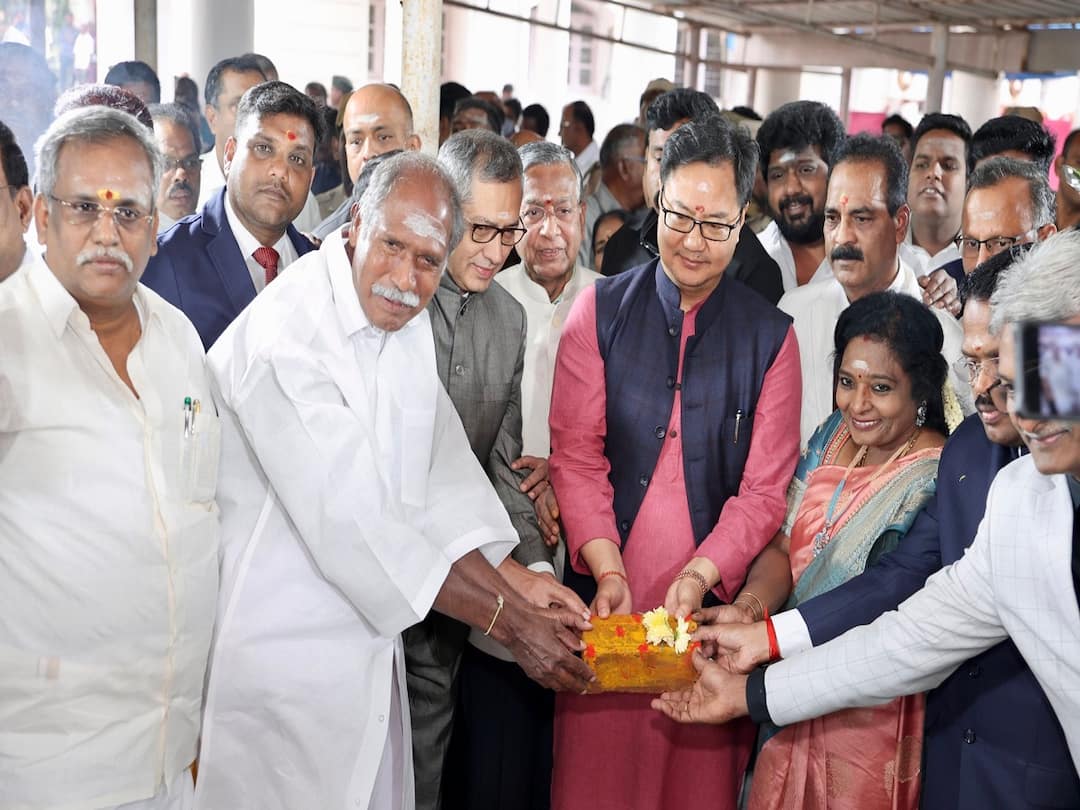 Madras High Court branch to be set up in Puducherry Union Law Minister Kiran rijiji TNN சென்னை உயர்நீதிமன்ற கிளை புதுச்சேரியில் அமைக்கப்படும் - மத்திய சட்ட அமைச்சர் கிரண் ரிஜிஜூ