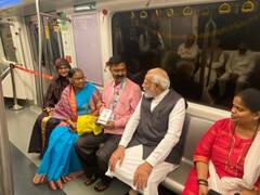 PM Modi in Mumbai: मुंबई मेट्रो में PM मोदी ने किया सफर, कुछ इस अंदाज में सीएम-डिप्टी सीएम से गुफ्तगू करते दिखे
