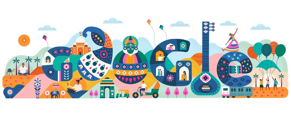 Republic Day Google Doodle: குடியரசு தினம்..10 ஆண்டுகளில் கூகுள் வெளியிட்ட டூடுல் புகைப்படங்கள்...