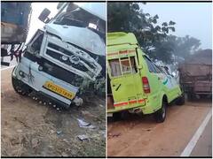 Proddatur Accident : మరికాసేపట్లో ఇంటికి, ఇంతలోనే ఘోర ప్రమాదం-లారీని ఢీకొన్న టెంపో, ముగ్గురు మృతి