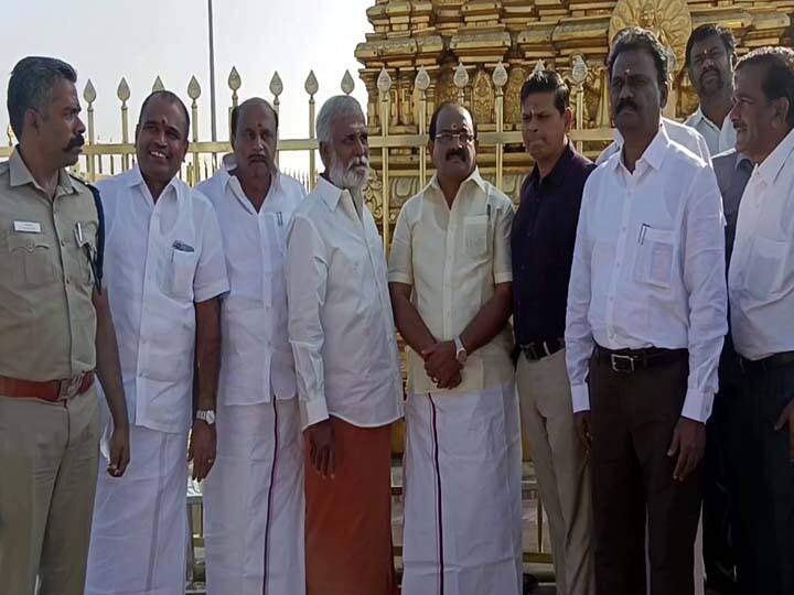 Palani: Tamil Nadu Ministers sekar babu and Sakkarapani reviewed the arrangements for the Kumbabhishekam ceremony TNN Palani Kumbabishekam: பழனி கோயில் கும்பாபிஷேக விழா ஏற்பாடுகளை ஆய்வு செய்த அமைச்சர் சேகர்பாபு