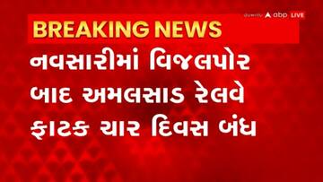Navsari: નવી લાઈનની કામગીરીને લઈને અમલસાડ રેલવે ફાટક ચાર દિવસ બંધ