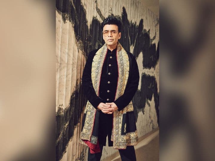 Want to look handsome in friend’s wedding?  So style this stunning sherwani like Karan Johar.