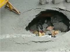 Another Bengaluru Road Caves In, This Time Near Smart City Project Work Site: Watch