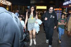 Photos: एयरपोर्ट पर फैमिली के साथ स्पॉट हुए आयुष्मान खुराना, डेनिम शॉर्ट में कूल दिखीं वाइफ ताहिरा कश्यप