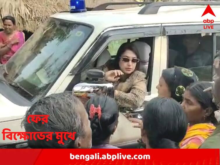 Birbhum : TMC MP Satabdi Roy faces agitation of villagers Birbhum : অভিযোগ একাধিক, এবার মহম্মদবাজারে শতাব্দী রায়ের গাড়ি আটকে বিক্ষোভ গ্রামবাসীর