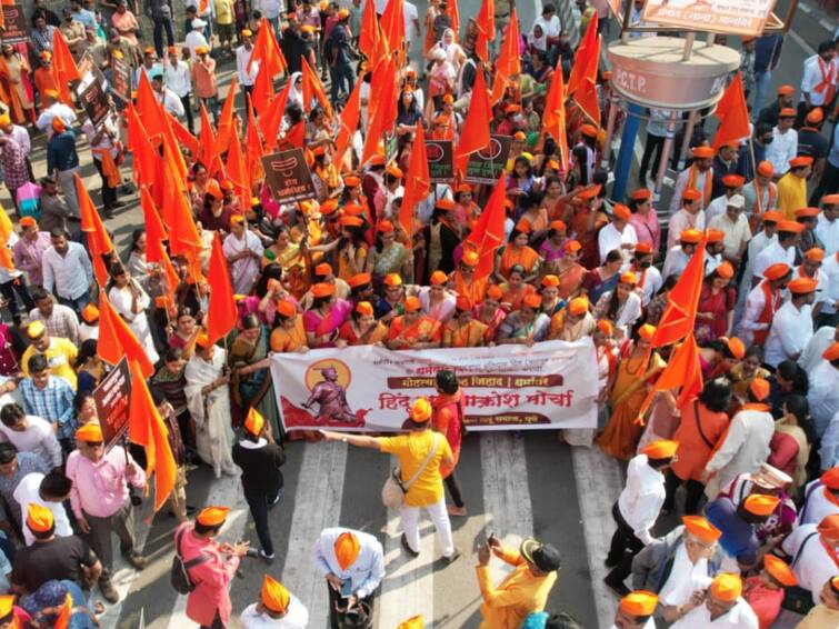 major demands of hindu janakrosh morcha in pune today Pune News:  पुण्यात हिंदू जनआक्रोश मोर्चा; लव्ह जिहाद विरोधात कायद्यासह या प्रमुख मागण्या