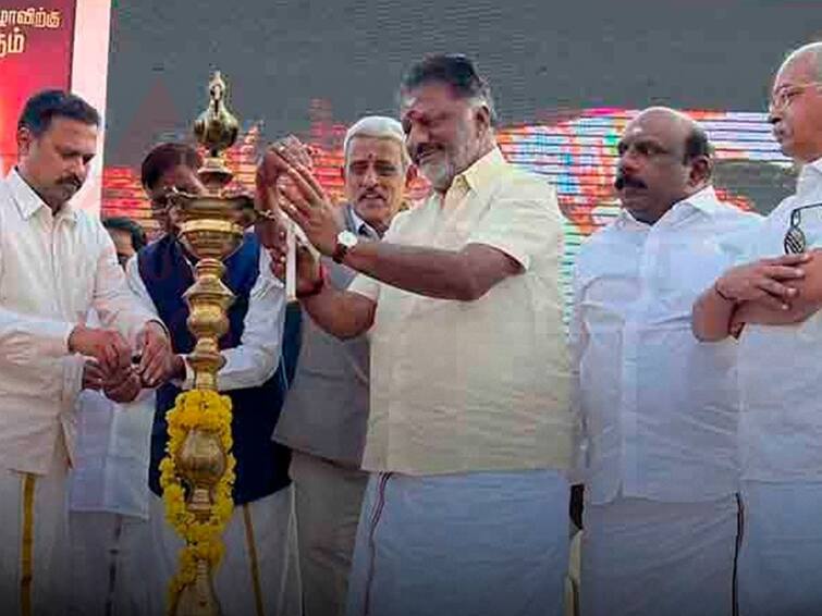 O Panneerselvam inaugurates Pongal festival in Gujarat  due to erode east election 2023 OPS IN GUJARAT: குஜராத்தில் நடைபெற்ற பொங்கல் விழாவை தொடங்கி வைத்த ஓ.பன்னீர்செல்வம்
