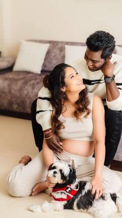 Priya Atlee: ‘தாரமே தாரமே வா..'  கண்காளால் அன்பினைப் பறிமாறிக்கொள்ளும் பிரியா-அட்லியின் க்யூட் க்ளிக்ஸ்!