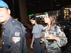 PICS: एयरपोर्ट पर बड़े ग्लैमरस अंदाज में स्पॉट हुईं शाहरुख की लाडली सुहाना खान, मां गौरी खान भी आईं नजर