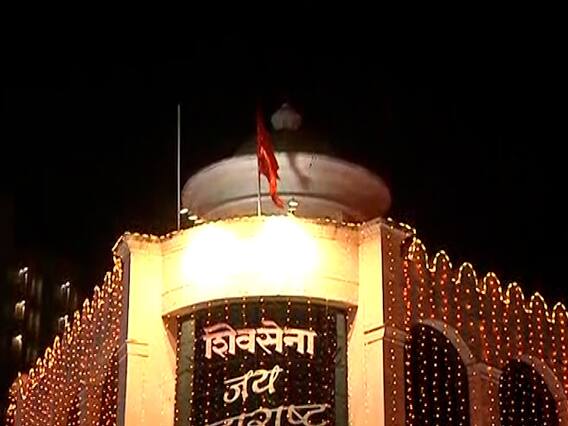 IMAGE: Shiv Sena Bhavan specially illuminated on the occasion of Balasaheb's birth anniversary; a unique greeting IMAGE: Shiv Sena Bhavan specially illuminated on the occasion of Balasaheb's birth anniversary; a unique greeting