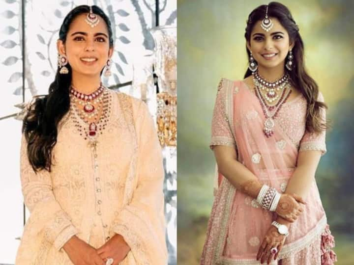 Isha Ambani Jewellery: बिजनेस टाइकून मुकेश अंबानी के छोटे बेटे अनंत अंबानी की सगाई से उनकी बहन ईशा अंबानी का लुक सोशल मीडिया पर छाया हुआ है. इसका कारण है ईशा अंबानी के हीरो के गहने.