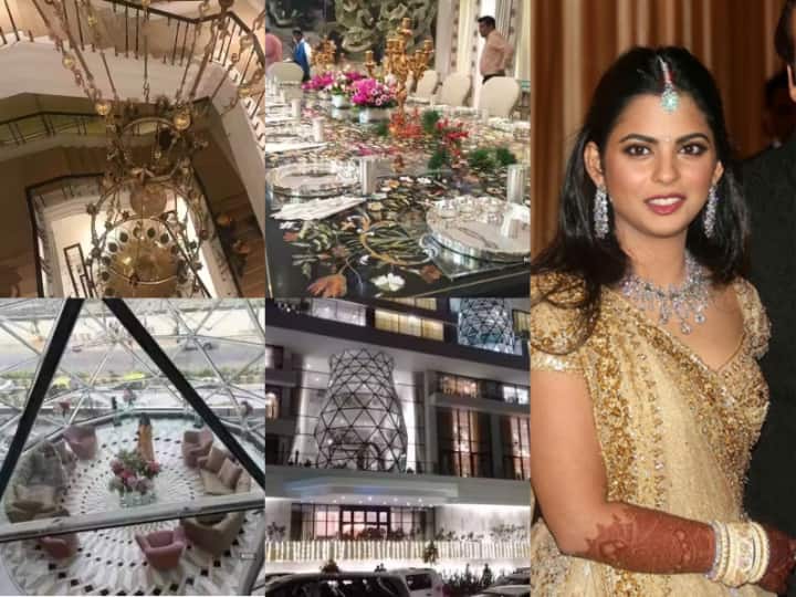 इस बंगले को खास रूप से डायमंड रूम बनाया गया है. साउथ मुंबई के वर्ली में स्थित 'गुलिटा' बेहद खूबसूरत है. बंगले के इंटीरियर पर भी काफी फोकस किया गया है. ईशा और आनंद के घर का डिजाइन काफी हटके है. (फोटो सोर्स-इंस्टाग्राम)