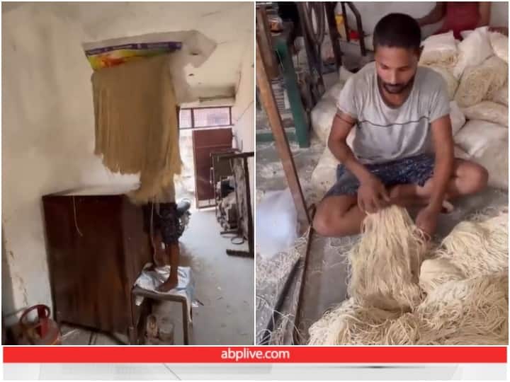 people are seen making noodles in an unhygienic way Inside factory Viral Video: बेहद गंदे तरीके से बनाई जाती है आपकी पसंदीदा नूडल्स, वीडियो देखने के बाद कर लेंगे खाने से तौबा