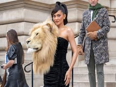 Kylie Jenner Flaunts Her Lion's Head Outfit At Paris Fashion Week | In Pics