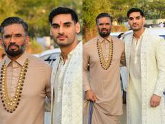 KL Rahul Athiya Shetty Wedding: सामने आई दुल्हन के भाई अहान शेट्टी और पापा सुनील शेट्टी की तस्वीर, हैंडसम दिखे स्टार्स