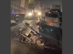 Mumbai-Nashik Accident: भरधाव ट्रक आला अन्... गाड्यांचा चुरडा; मुंबई-नाशिक महामार्गावर विचित्र अपघात