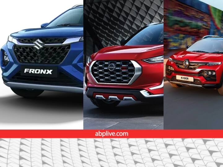 See the full comparison between Maruti Suzuki Fronx Nissan Magnite and Renault Kiger  Car Comparison: देखिए मारुति फ्रोंक्स, निसान मैग्नाइट और रेनॉल्ट काइगर का फुल कंपेरिजन, तीनों कारें देती हैं एक दूसरे को टक्कर 