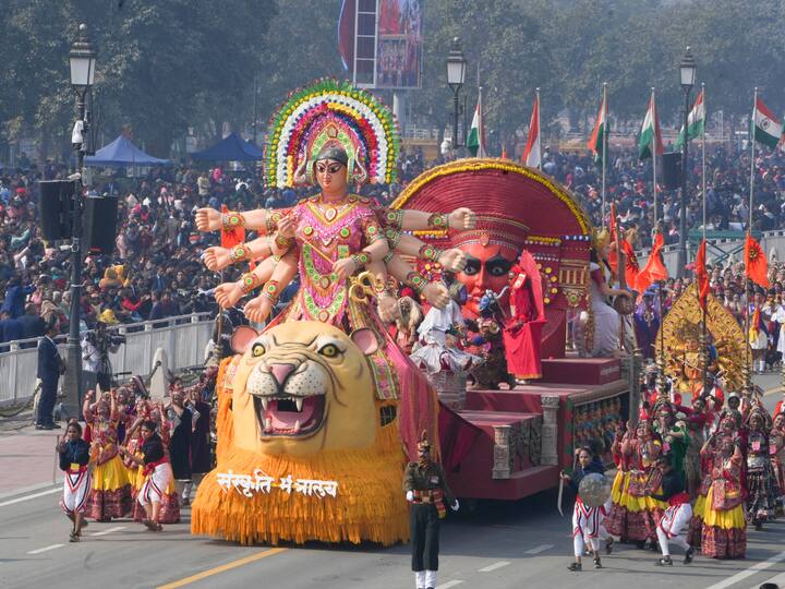 Ministry of Culture tableau on display. (Image Source: PTI)