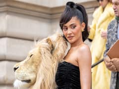 Kylie Jenner Flaunts Her Lion's Head Outfit At Paris Fashion Week | In Pics