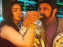 வீர சிம்ஹா ரெட்டி ஹீரோயினுடன் ஷாம்பெய்ன் பார்ட்டி...  ரசிகர்களை பொறாமைப்பட வைத்த பாலகிருஷ்ணா!