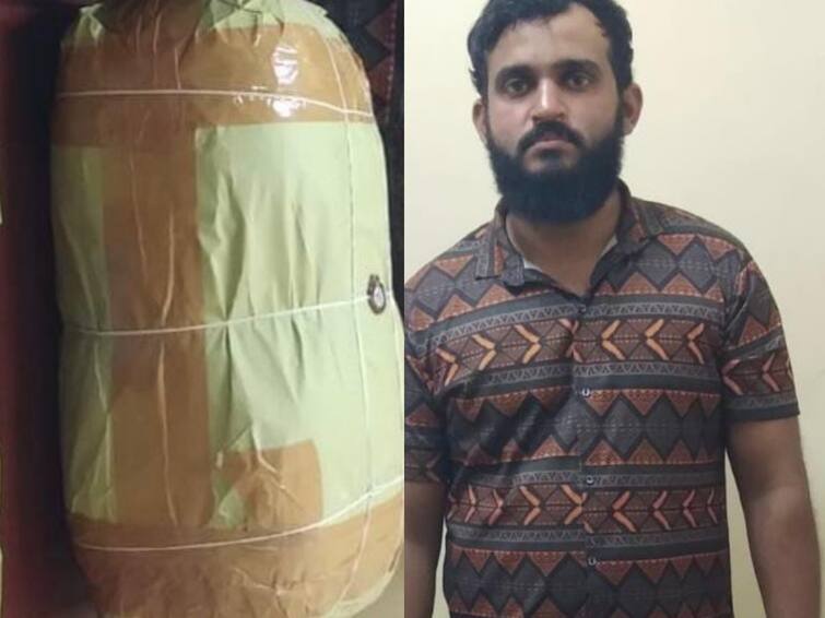 Kerala youth caught with ganja at bus station arrested, 9 kg of ganja seized in tambaram TNN சென்னையில் கிலோ கணக்கில் பிடிபட்ட  கஞ்சா; கேரள இளைஞர் கைது