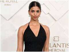 दुबई में अटलांटिस द रॉयल होटल की ग्रैंड ओपनिंग में ब्लैक गाउन में बेहद ग्लैमरस लगीं Suhana Khan, हॉल्टर ड्रेस में दिए किलर पोज