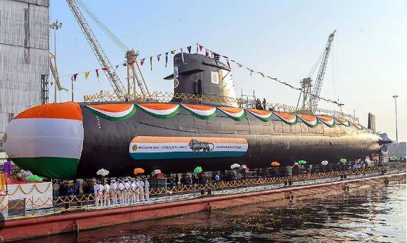 fifth scorpene class submarine ins vagir to be commissioned on january 23 ਭਾਰਤੀ ਜਲ ਸੈਨਾ ਦੀ ਤਾਕਤ 'ਚ ਹੋਵੇਗਾ ਇਜ਼ਾਫ਼ਾ, ਕਲਵਾਰੀ ਸ਼੍ਰੇਣੀ ਦੀ ਪਣਡੁੱਬੀ INS ਵਗੀਰ ਬੇੜੇ 'ਚ ਸ਼ਾਮਲ