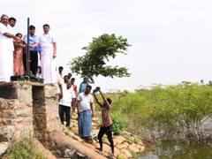 கரூர்: 400 ஏக்கர் பரப்பளவு கொண்ட வெள்ளியணை ஏரியில் நீர் திறப்பு