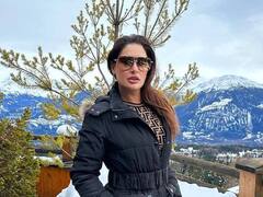 Nargis Fakhri Photos: नर्गिस फाखरी घेतेय स्नो फॉलचा आनंद; पाहा स्वित्झर्लंडमधले खास फोटो!