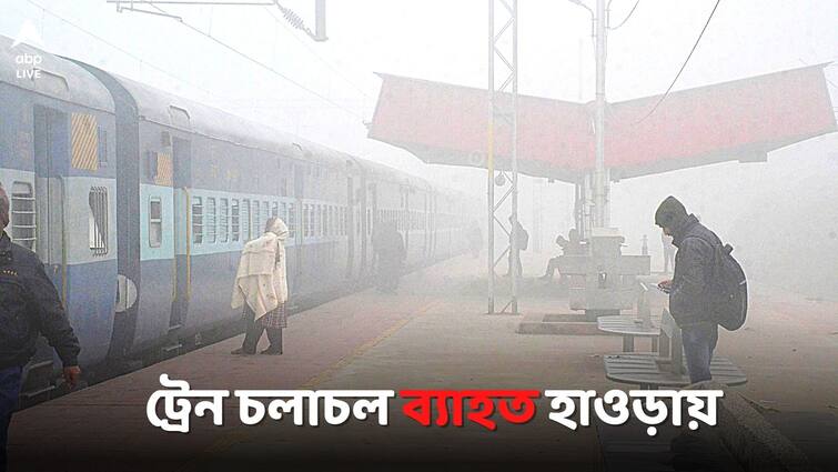 Howrah Train slow move due to dense fog rail service affected Howrah Train: ঘন কুয়াশার জেরে হাওড়া স্টেশনে ব্যাহত রেল পরিষেবা, কোন কোন ট্রেন দেরিতে চলছে?