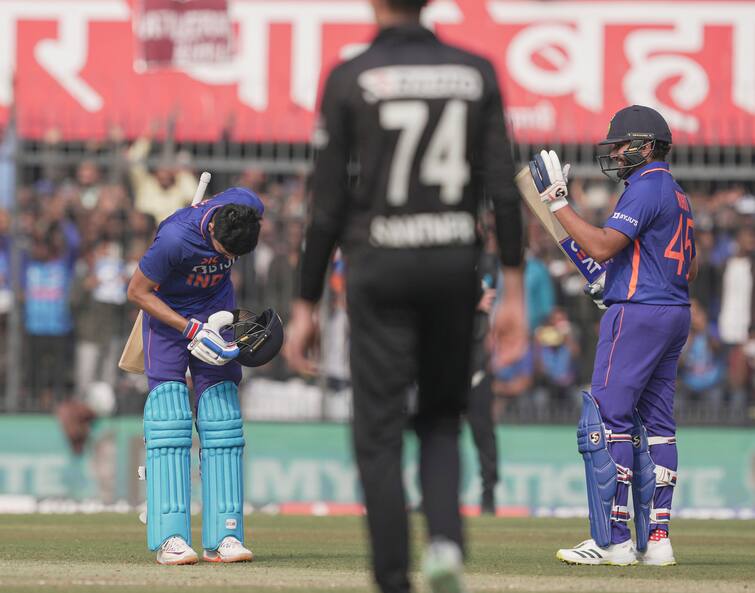 IND vs NZ, 3rd ODI: India given target of 386 runs against New Zealand 1st Innings Holkar Stadium IND vs NZ, 3rd ODI : রোহিত-শুভমানের জোড়া শতরান, হার্দিকের ঝোড়ো পঞ্চাশ, রানের পাহাড় ভারতের