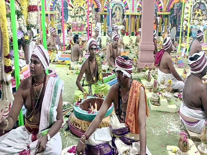 Palani Kumbabishekam : பழனி கோவில் கும்பாபிஷேகத்திற்கான முதல் கால யாக பூஜைகள் தொடக்கம்