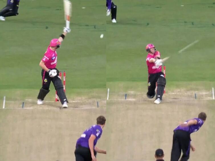 Big Bash League 2023 steve smith batted 16 runs came for on ball in sydney sixers against hobart hurricanes Big Bash League: ஒரே பந்தில் 16 ரன்கள்... வழிகாட்டியாக ஸ்டீவ் ஸ்மித்... எப்படி சாத்தியமானது..? வைரலாகும் வீடியோ!