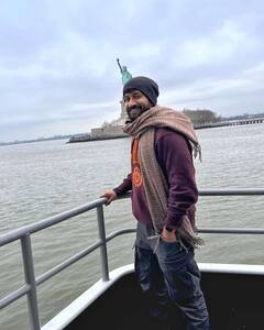 Satyadev: స్టాట్యూ ఆఫ్ లిబర్టీ ముందు హీరో సత్యదేవ్