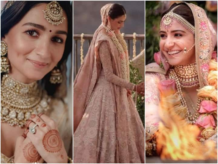 Actresses Bridal Wear: बॉलीवुड की कई एक्ट्रेसेस ने अपनी वेडिंग में लाल जोड़े की बजाय दूसरे शेड्स के साथ एक्सपेरिमेंट कर नया फैशन ट्रेंड सेट किया है. चलिए जानते हैं इस लिस्ट में कौन-कौन शामिल हैं