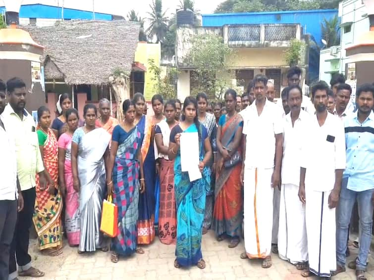 Panchayat council president's love, wife complains about her husband TNN ஊராட்சி மன்ற தலைவியுடன் தொடர்பு -  கணவர் மீது மனைவி புகார்