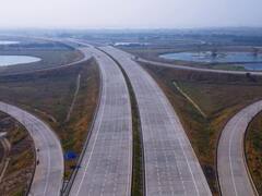 Delhi Mumbai Expressway: सिर्फ चार घंटे में दिल्‍ली से जयपुर, ड्रोन से आई बेहद खूबसूरत तस्‍वीरें
