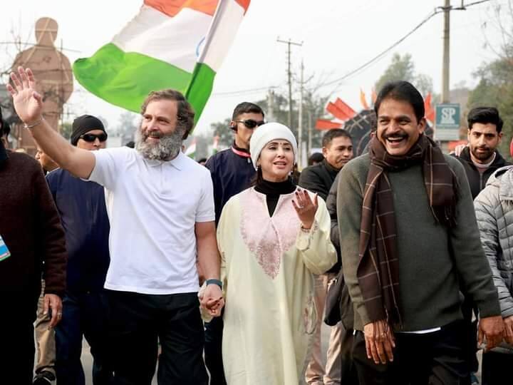 राहुल गांधी यांच्या 'भारत जोडो यात्रेत' मनोरंजन विश्वातील अनेक सेलिब्रिटी सहभागी झाले आहेत.