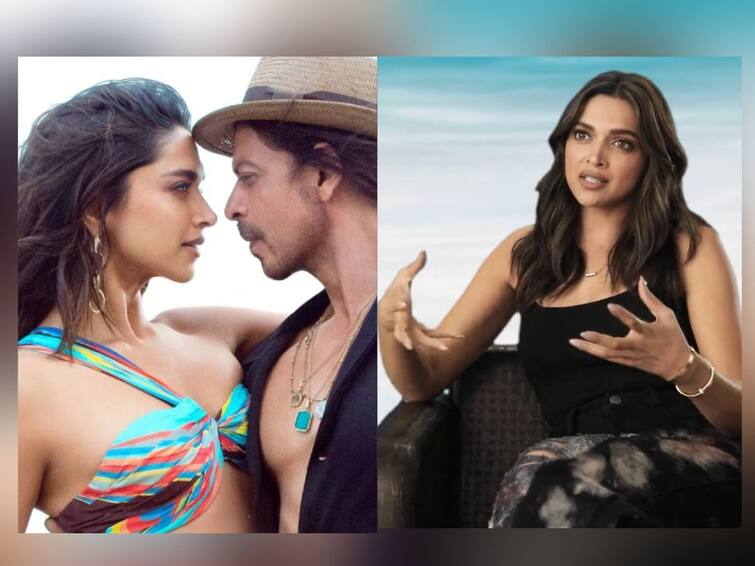 deepika padukone talk about pathaan movie song besharam rang and Shah Rukh Khan Deepika Padukone: बेशरम रंग ते शाहरुखसोबत काम करताना आलेला अनुभव; पठाणबाबत भरभरुन बोलली दीपिका