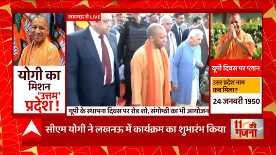 Lucknow: यूपी का 73वां स्थापना दिवस, CM Yogi ने कार्यक्रम का शुभारंभ किया